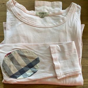 Burberry London crew neck jersey top
